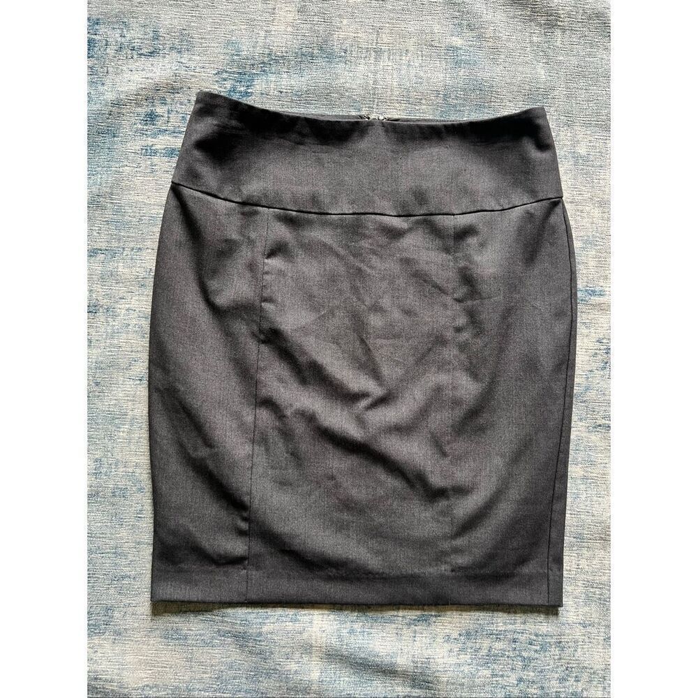 Simply Styled by Sears Gray Pencil Skirt Size 4 Petite